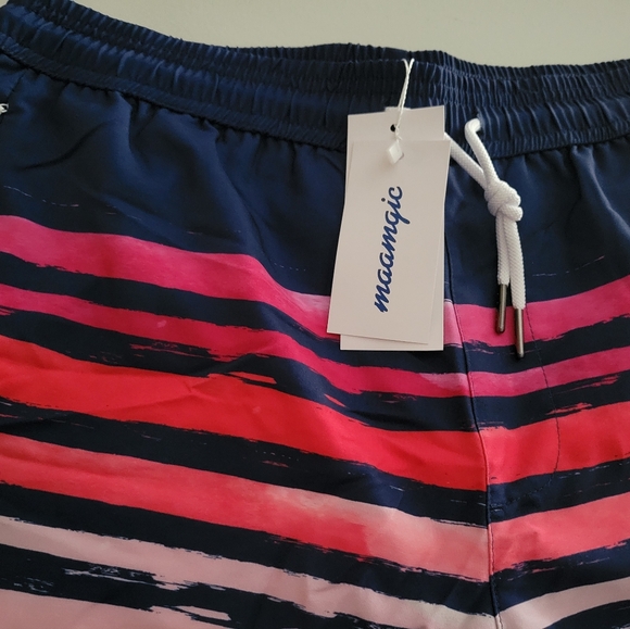 Swim Trunks With Under Shorts NWT Size Large - Picture 2 of 3